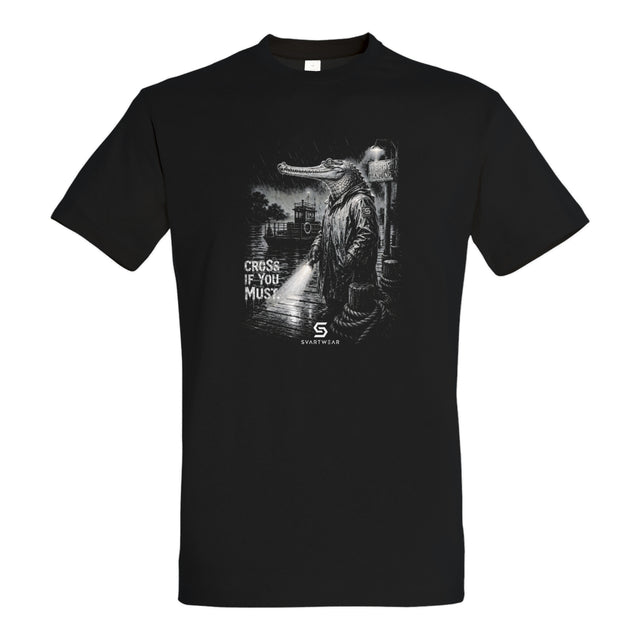 SVARTWEAR Dunkle Biester Shirt „Cross If You Must.“