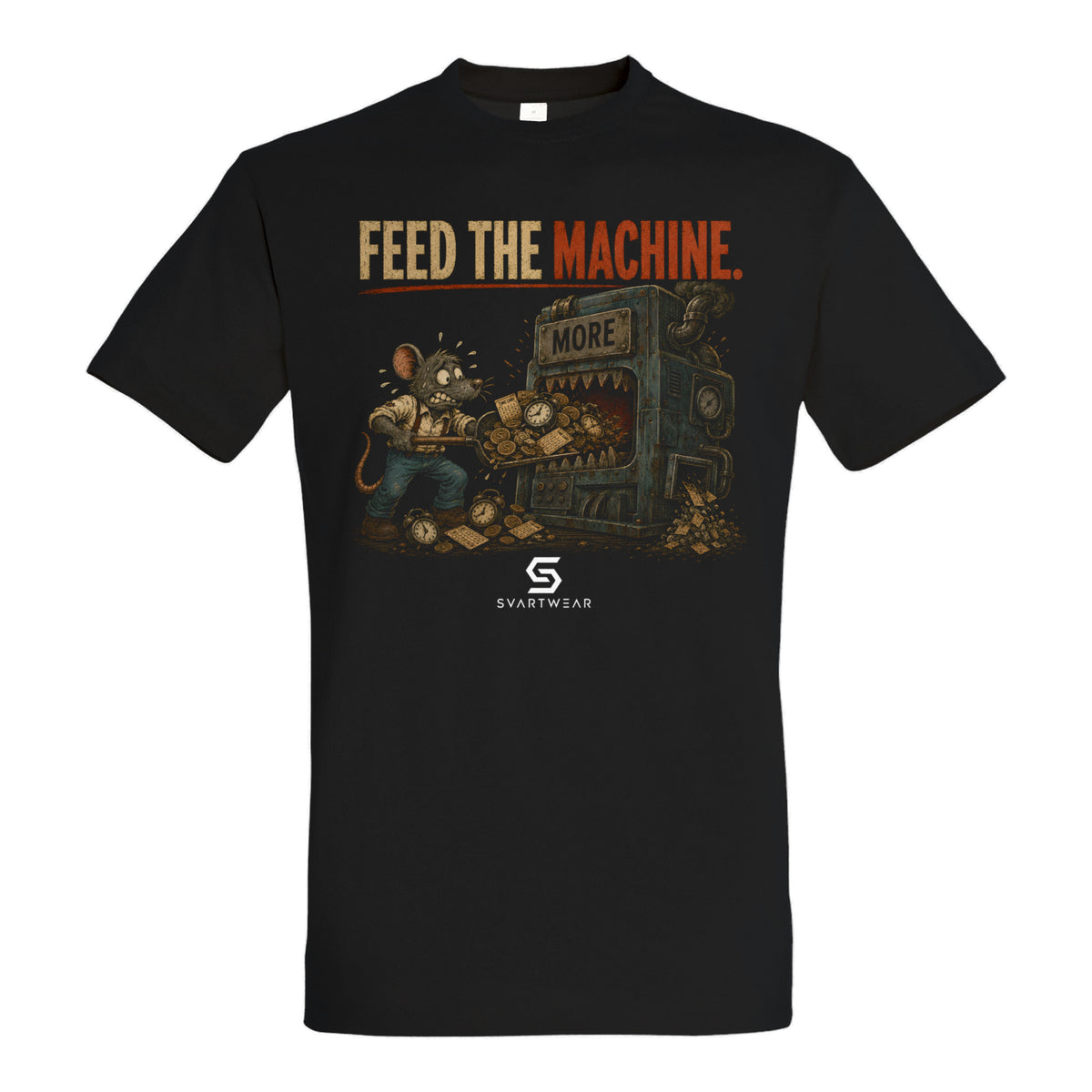 SVARTWEAR Bunte Biester Shirt „FEED THE MACHINE.“