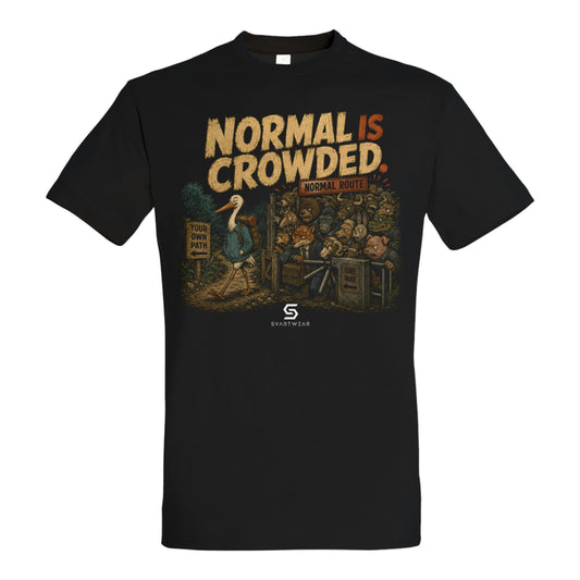 SVARTWEAR Bunte Biester Shirt „NORMAL IS CROWDED.“