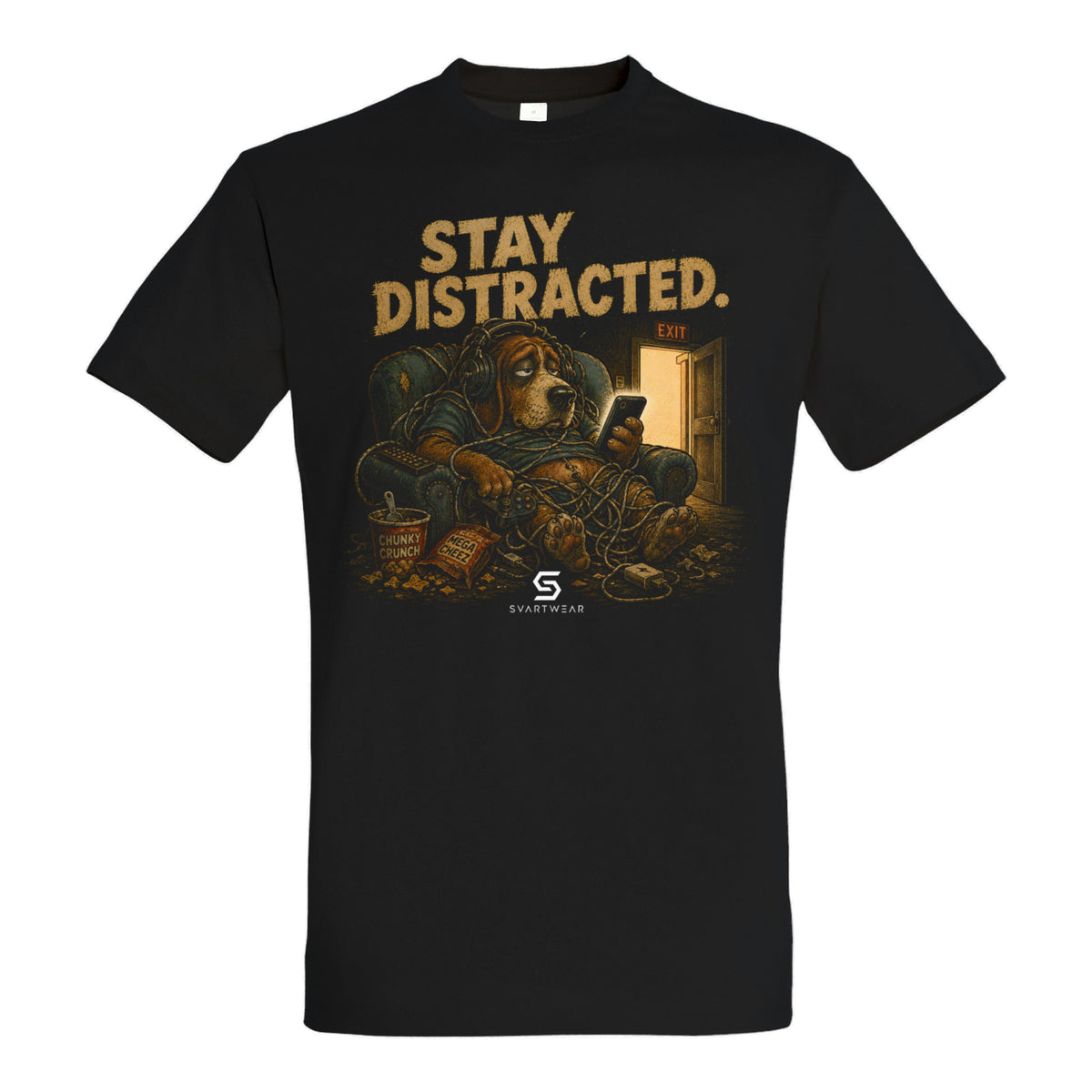 SVARTWEAR Bunte Biester Shirt „STAY DISTRACTED.“
