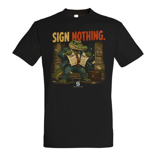 SVARTWEAR Bunte Biester Shirt „SIGN NOTHING.“
