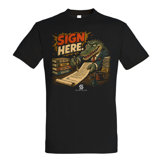 SVARTWEAR Bunte Biester Shirt „SIGN HERE.“