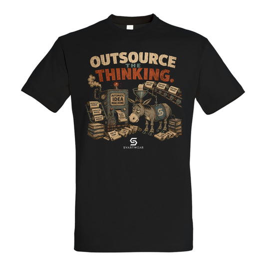 SVARTWEAR Bunte Biester Shirt „OUTSOURCE THE THINKING.“