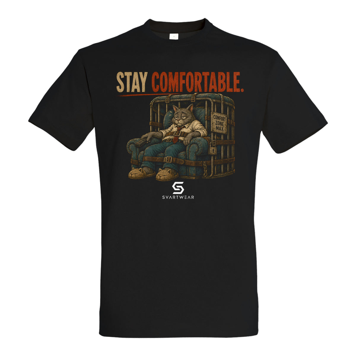 SVARTWEAR Bunte Biester Shirt „STAY COMFORTABLE.“