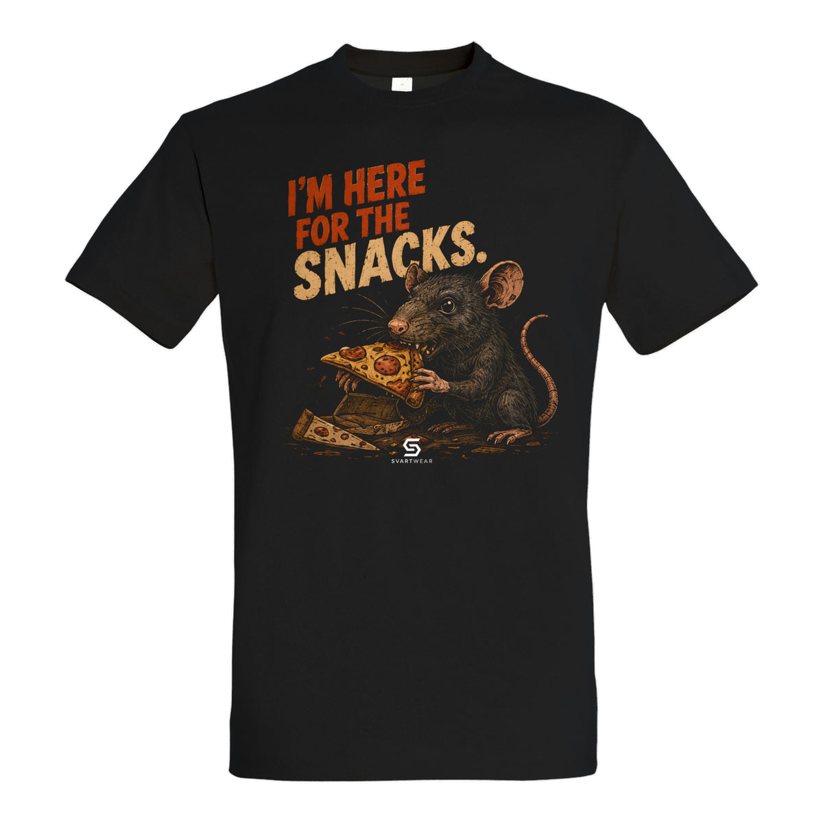 SVARTWEAR Statement Shirt „I’m Here for the Snacks.“