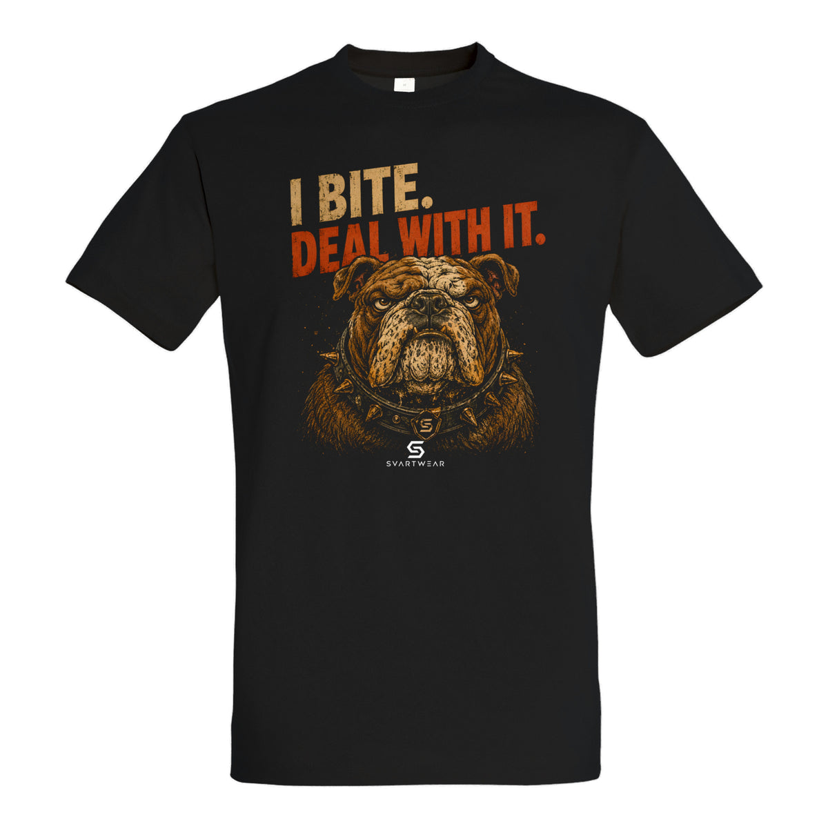 SVARTWEAR Statement Shirt „I Bite. Deal With It.“