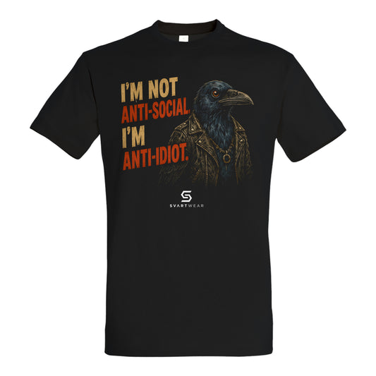 SVARTWEAR Statement Shirt „I’m Not Anti-Social. I’m Anti-Idiot.“
