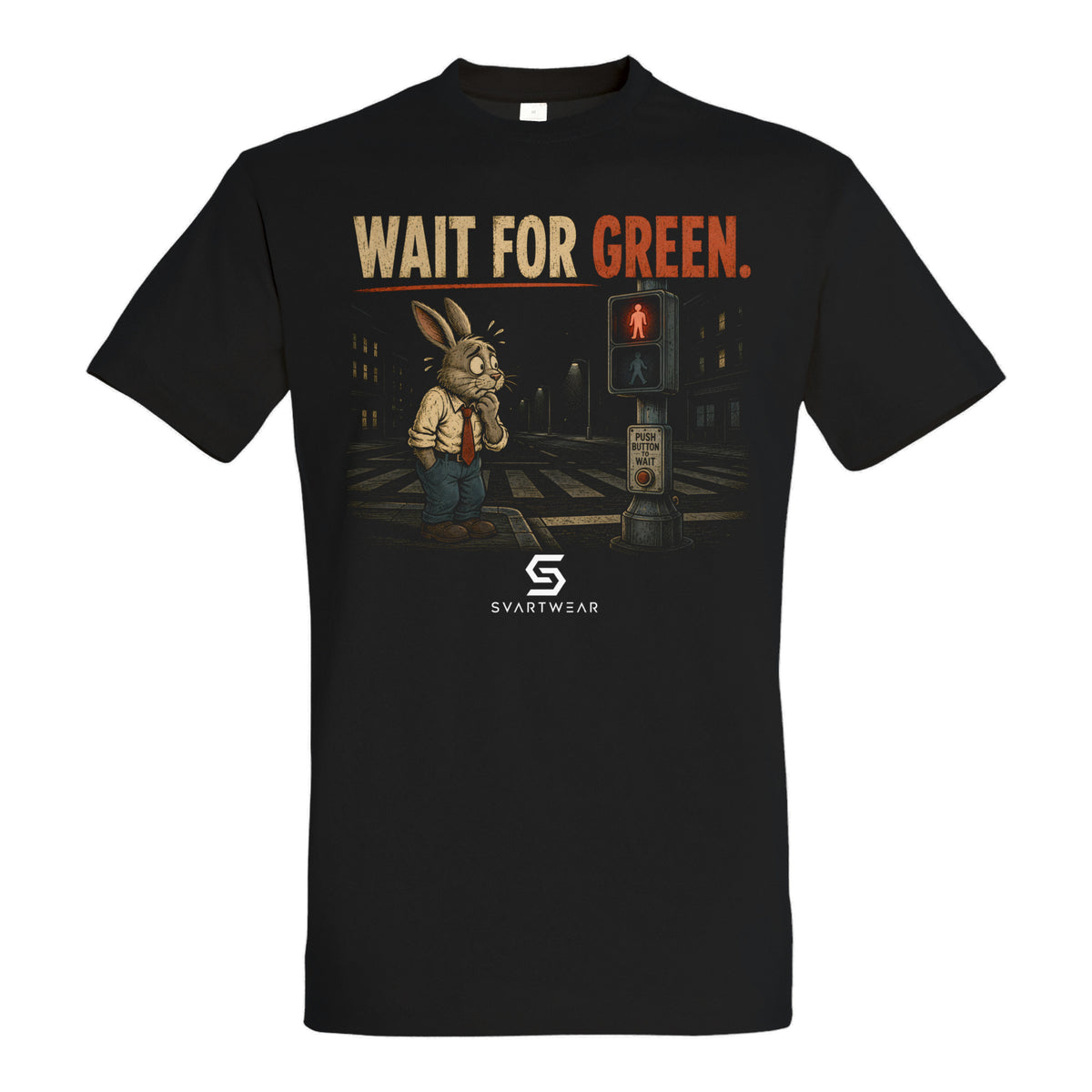 SVARTWEAR Bunte Biester Shirt „WAIT FOR GREEN.“