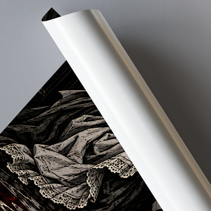 Kunstdruck Who In The World Am I? aufgerollt auf grauem Grund