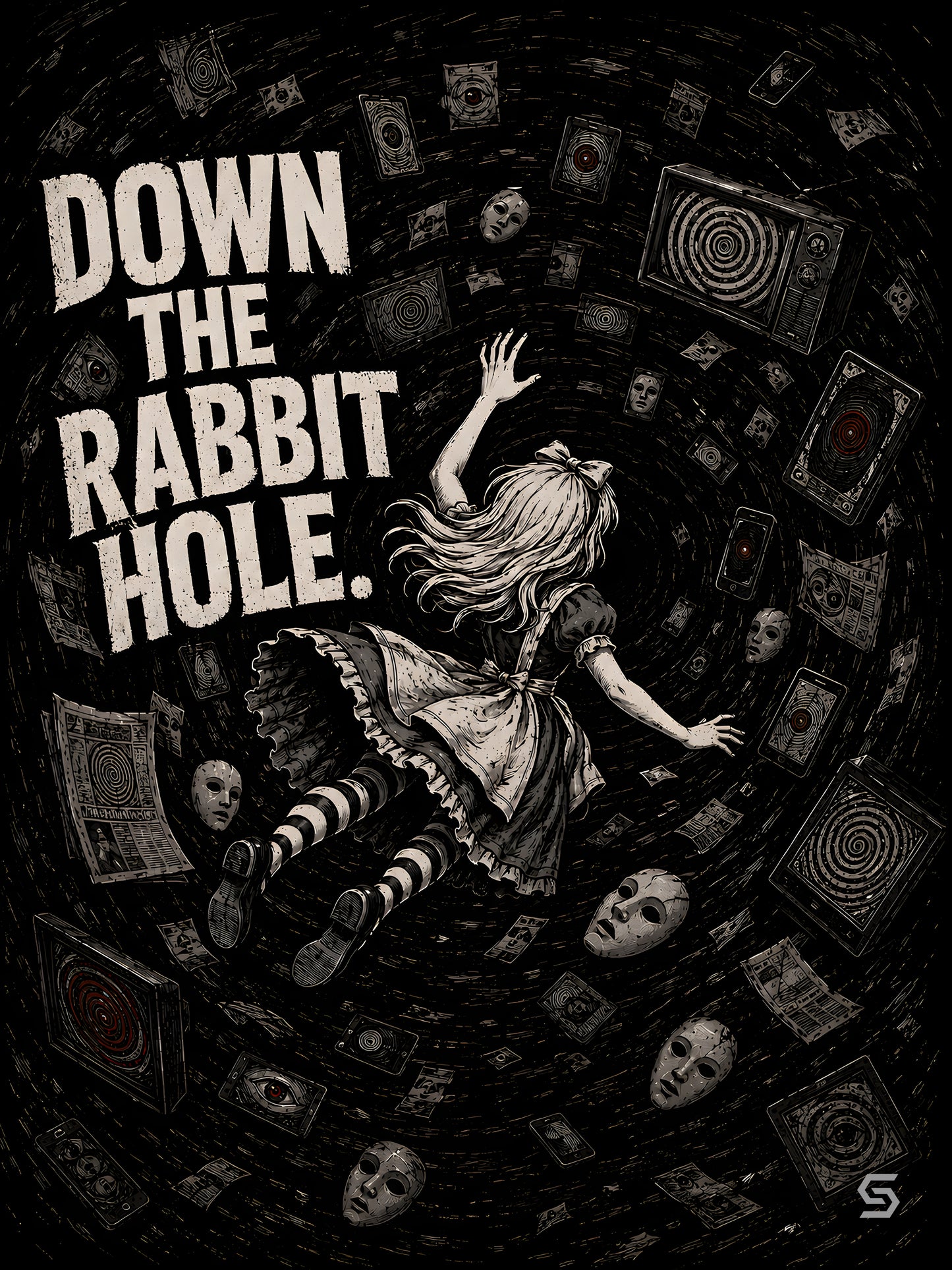 Down the Rabbit Hole | SVARTWEAR Poster